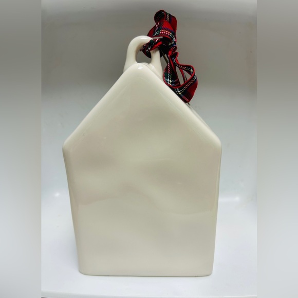 Rae Dunn ceramic bird house, white with black letters “BABY BIRD” NEW. - Picture 3 of 5